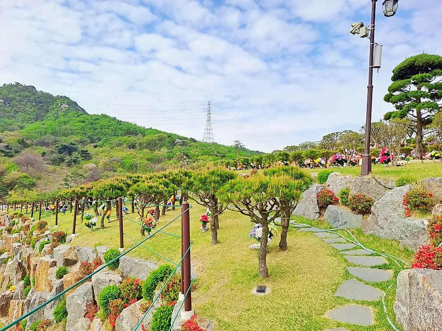 양주 자연장 시설 조경 전경
